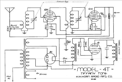 Tiffany Tone 4T; Horn Radio Mfg. Co., (ID = 429504) Radio