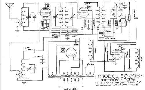 Tiffany Tone 50; Horn Radio Mfg. Co., (ID = 429513) Radio