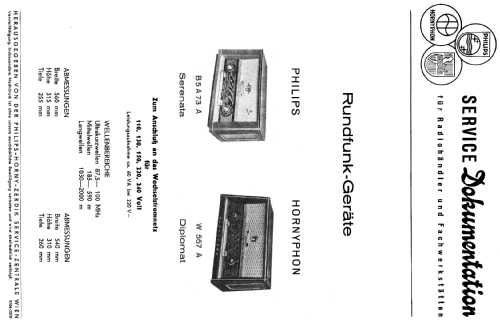 Diplomat W567A; Horny Hornyphon; (ID = 110652) Radio