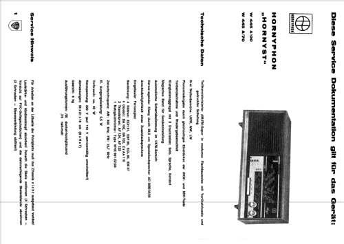 Hornyst W445A /00 /70; Horny Hornyphon; (ID = 779300) Radio