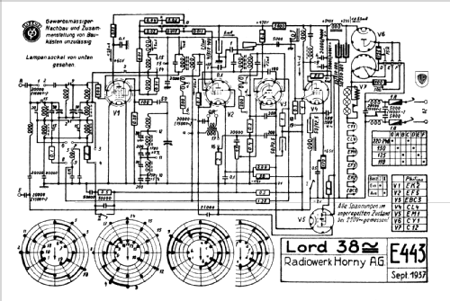 Lord 38GW E443; Horny Hornyphon; (ID = 316071) Radio