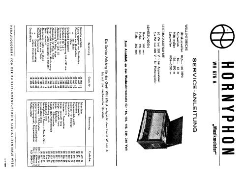 Musikmeister 57 WH676A; Horny Hornyphon; (ID = 71575) Radio