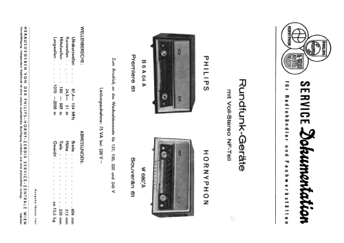 Souverän 61 W680A; Horny Hornyphon; (ID = 782941) Radio