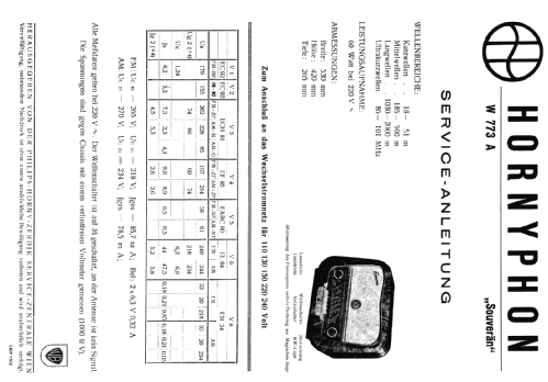 Souverän W773A; Horny Hornyphon; (ID = 532087) Radio