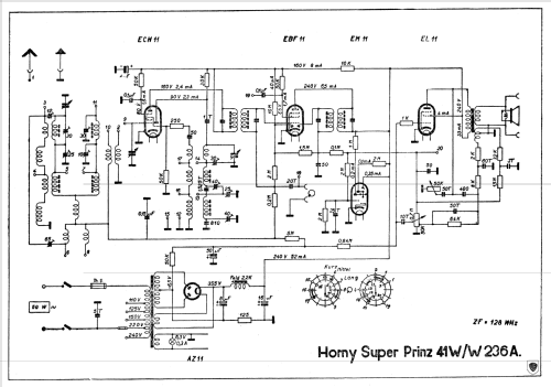 Super-Prinz 41W W236A; Horny Hornyphon; (ID = 619001) Radio