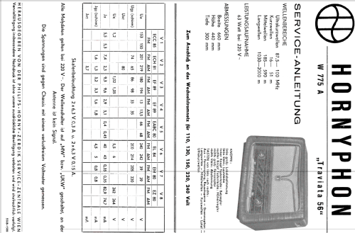 Traviata 56 W775A; Horny Hornyphon; (ID = 58698) Radio