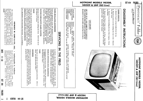 14S209 Q3 Line ; Hotpoint Inc.; (ID = 798976) Television