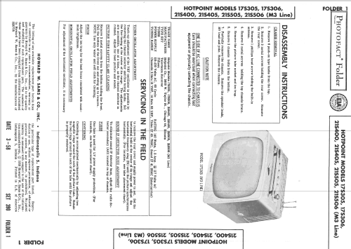 17S305 ; Hotpoint Inc.; (ID = 2545543) Fernseh-E