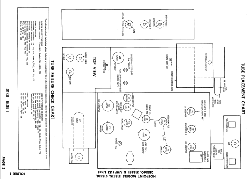 21S416 Ch= U3 Line; Hotpoint Inc.; (ID = 877913) Télévision