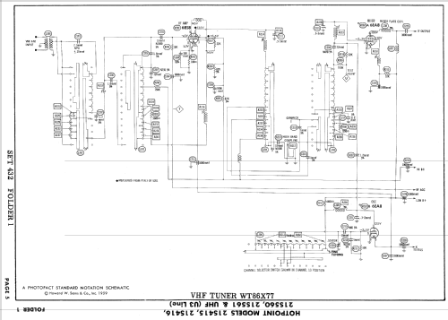 21S416 Ch= U3 Line; Hotpoint Inc.; (ID = 877915) Télévision