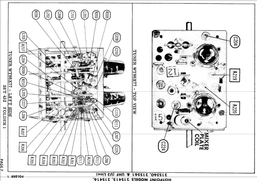 21S416 Ch= U3 Line; Hotpoint Inc.; (ID = 877917) Fernseh-E