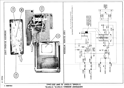 21S416 Ch= U3 Line; Hotpoint Inc.; (ID = 877928) Fernseh-E