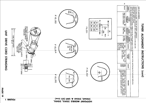 21S416 Ch= U3 Line; Hotpoint Inc.; (ID = 877930) Television