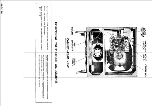 21S416 Ch= U3 Line; Hotpoint Inc.; (ID = 877935) Television