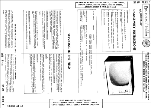 21S531 ; Hotpoint Inc.; (ID = 916156) Television