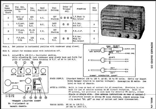 474 ; Howard Radio Company (ID = 387036) Radio