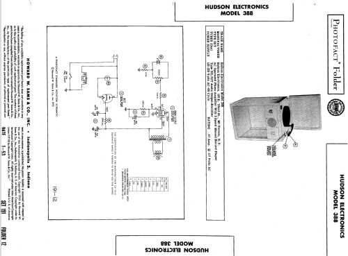 388 ; Hudson Electronics, (ID = 563723) Sonido-V