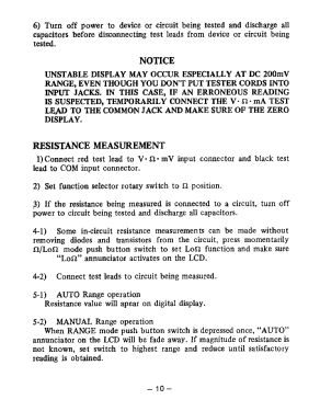 Autorange Digital Multimeter with Bargraph Display HC-874; Hung Chang Co. Ltd., (ID = 3014203) Equipment