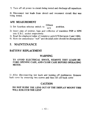 Autorange Digital Multimeter with Bargraph Display HC-874; Hung Chang Co. Ltd., (ID = 3014206) Equipment