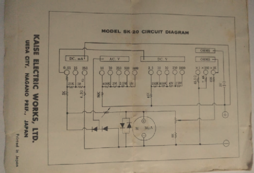 Icel-Kaise Analog Multimeter SK-20; Icel Manaus (ID = 2419037) Equipment