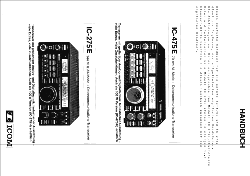 IC-275E; Icom, Inoue (ID = 284566) Amat TRX