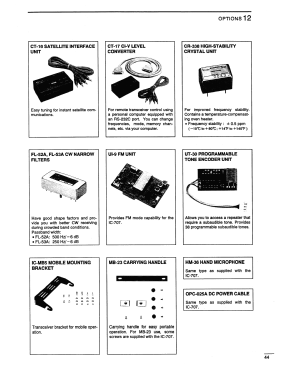 KW-Transceiver IC-707; Icom, Inoue (ID = 3138617) Amat TRX