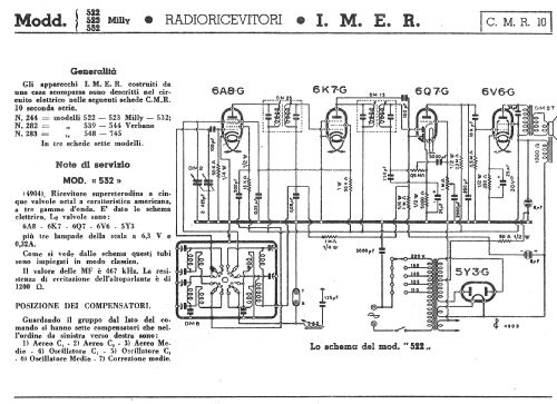 Milly 523; IMER Radio I.M.E.R.; (ID = 206158) Radio