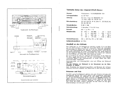 Portofino Hi-Fi stereo J612aN export; Imperial Rundfunk (ID = 1695307) Radio