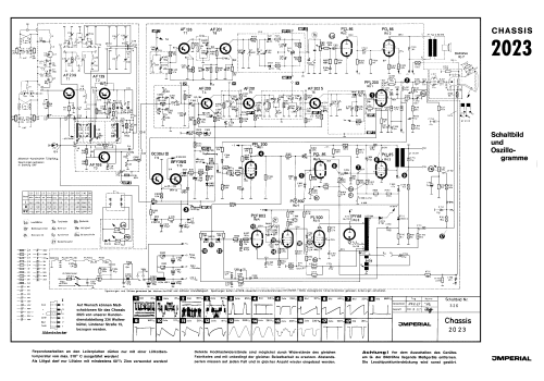 S/W Fernsehempfänger Chassis 2023; Imperial Rundfunk (ID = 1945902) Television