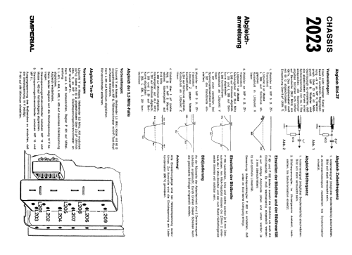 S/W Fernsehempfänger Chassis 2023; Imperial Rundfunk (ID = 1945905) Television