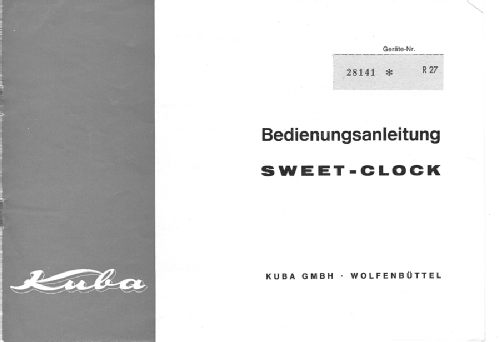 Sweet-Clock R27; Imperial Rundfunk (ID = 1118041) Radio