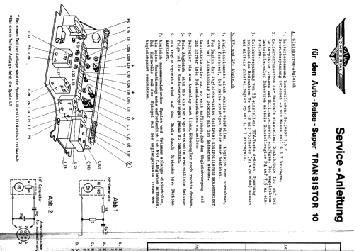 Auto-Reise-Super Transistor 10; Imperial Rundfunk (ID = 326896) Radio