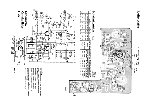 VHF/UHF Kanalwähler - Channel Selector T27 /a /e /g /h; Imperial Rundfunk (ID = 1948217) mod-past25