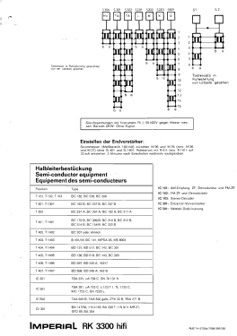 Vollstereo NF-Verstärker RK-3300 HiFi; Imperial Rundfunk (ID = 3168100) Radio