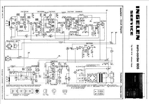 Euro-Corder 605 53311913; Ingelen, (ID = 317552) Radio