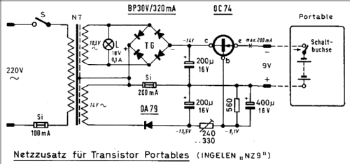 Portable Netzzusatz NZ9; Ingelen, (ID = 57058) Strom-V