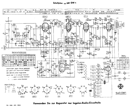 Super 540GW1 mit Autotransformator; Ingelen, (ID = 1305200) Radio