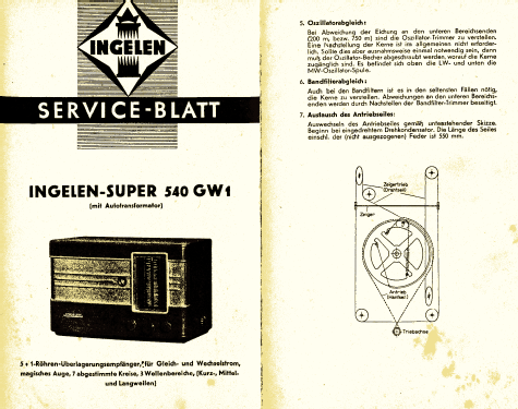 Super 540GW1 mit Autotransformator; Ingelen, (ID = 1305211) Radio