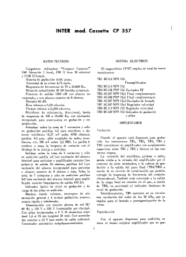 Cassette CP-357; Inter Electrónica, S (ID = 2800550) Ton-Bild