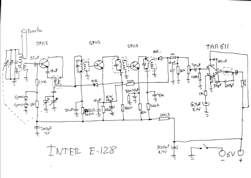 E-128 TRP-316-C; Inter Electrónica, S (ID = 2672301) Radio