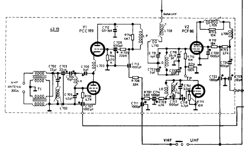 VHF Selector de Canales - Channel Selector / Tuner 43.19; Inter Electrónica, S (ID = 2604270) Adaptor