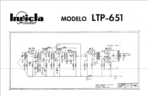 LPT-651 ; Invicta Radio, (ID = 1167342) Radio