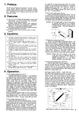 Analog Multimeter 720; ISI Teston; Ishii (ID = 2822402) Ausrüstung