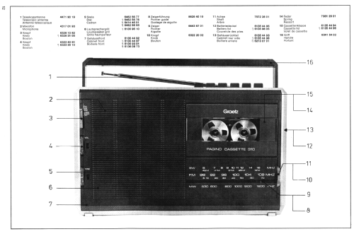 Tiny Cassette 220F 55524457; ITT-Graetz (ID = 100577) Radio