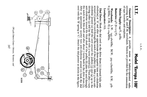 Europa 100; ITT-KB; Foots Cray, (ID = 1758333) Radio