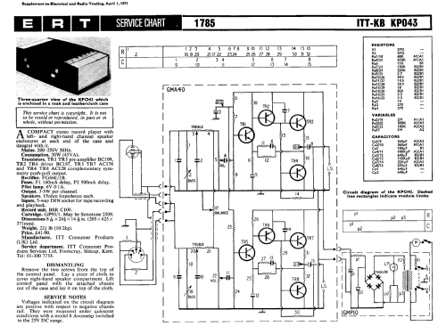 KP043; ITT-KB; Foots Cray, (ID = 2305741) Enrég.-R