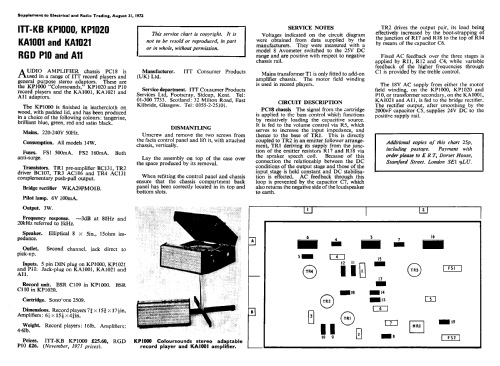 KP1020; ITT-KB; Foots Cray, (ID = 2305718) Enrég.-R