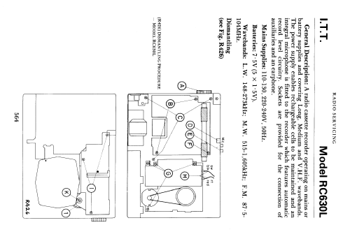 RC630 Automatic; ITT-KB; Foots Cray, (ID = 1754331) Radio