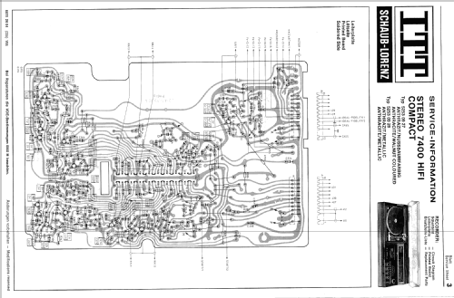 7400 HiFi Compact; ITT Schaub-Lorenz (ID = 2634192) Radio