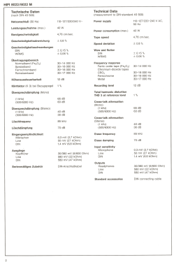 Cassetten-Deck HiFi 8022; ITT Schaub-Lorenz (ID = 2756715) Enrég.-R